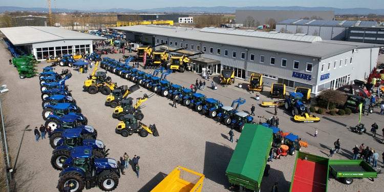 Drohnenfoto Agratec Salching Frühjahrsausstellung 2025